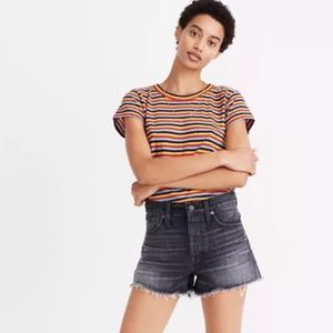 Madewell relaxed denim shorts button fly 100% cotton size 29